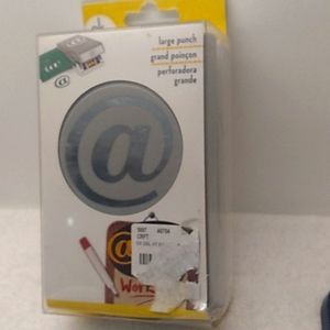 Eksuccess scrapbooking craft paper punch @ symbol 2inch punch